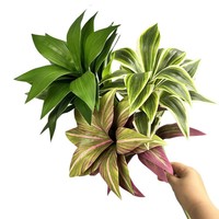 Plante Artificielle en Bambou Lily, Faite à la Main, Moderne, en Pot, pour Intérieur et Extérieur, Décoration Florale d'Entrée, Banane Rouge