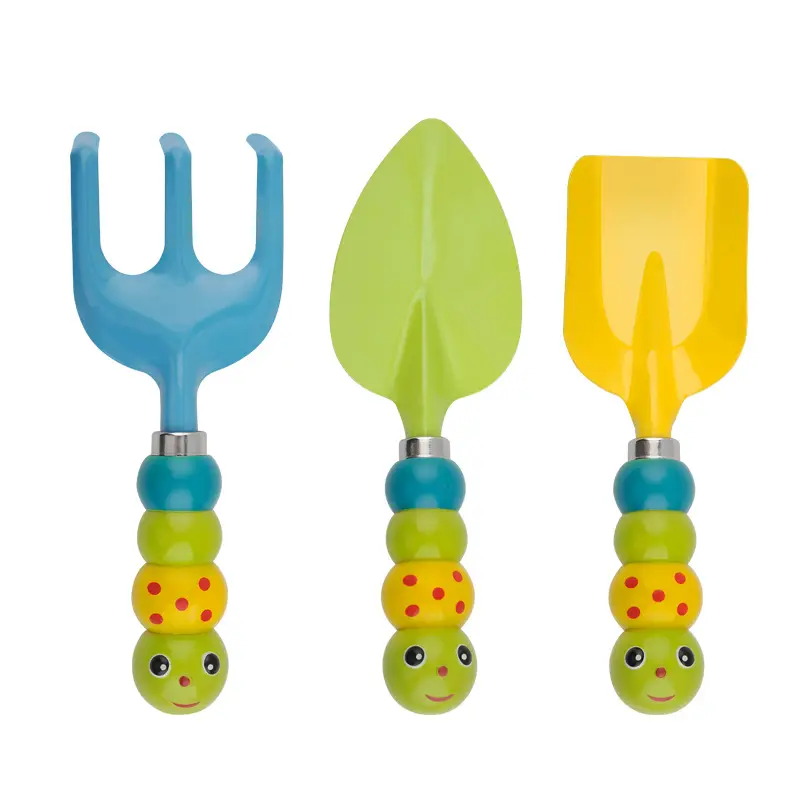 Enfant en Toute Sécurité Râteau Pelle Avec Mignon Poignée Conception Enfants Outils De Jardinage Ensemble