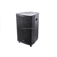 PL-4415B Enceinte portable 15 pouces 250W avec subwoofer Bluetooth, rechargeable, pour karaoké, sur chariot, pour usage domestique, système audio extérieur avec ports USB et carte