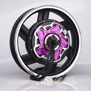 Moteur de course haute performance de 17 pouces, 5000W, vitesse rapide, moteur BLDC pour moto, moteur de moyeu TTS de 17 pouces sans jante - Product Image 1
