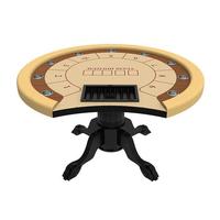 Luckyh — Table de Poker pour 8 personnes, tissu doux, ronde, Simple, avec tasse à eau en acier inoxydable