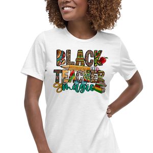 Black Teacher Magic Black History Teachers' Day DTF Impresión <span class=keywords><strong>de</strong></span> transferencia <span class=keywords><strong>de</strong></span> calor Hierro en pegatinas Sublimación para bolsas <span class=keywords><strong>de</strong></span> camisa <span class=keywords><strong>de</strong></span> ropa - Product Image 5