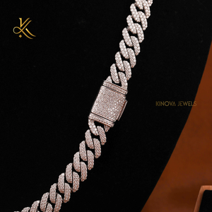 Cadena de Cuello Estilo Hip Hop Premium con Brillantes Diamantes Moissanite para un Estilo Impresionante Inspirado en la Cultura Urbana - Product Image 5