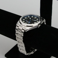 Montre-bracelet de luxe 38 mm Seiko NH35 à mouvement automatique mécanique, acier inoxydable de haute qualité, bracelet solide 10 ATM, analogique