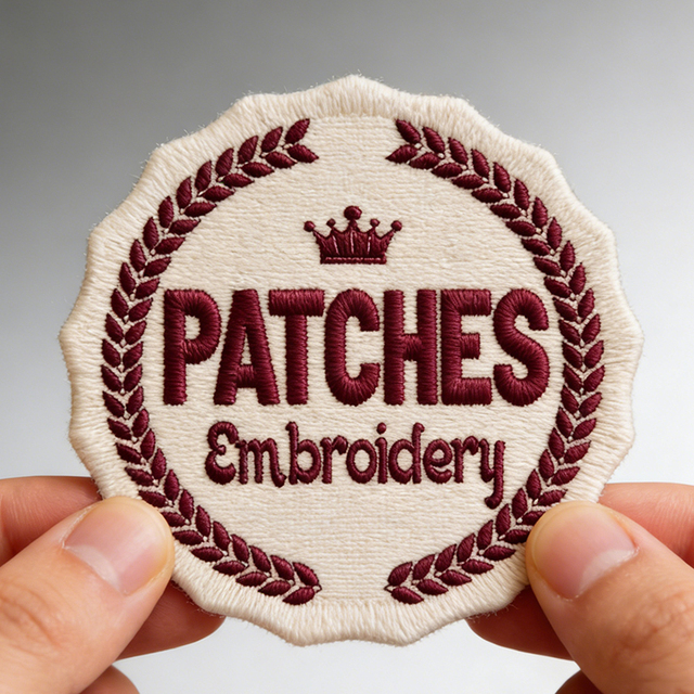 Custom Logo Square Rectangle Shape Positive Energy Iron-On Embroidery Eco-Friendly Polyester Fabric Patches for Bags