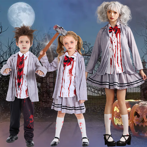 Horreur Vampire <span class=keywords><strong>Zombie</strong></span> Cosplay Costume filles et garçons Halloween Costumes enfants étudiant Style sanglant <span class=keywords><strong>Zombie</strong></span> carnaval déguisement - Product Image 1
