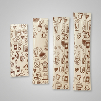 Sachet de café instantané en aluminium de qualité alimentaire, sachet individuel de café en poudre à scellage central, pochette d'emballage à déchirure dentelée