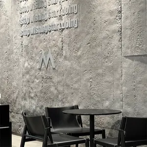 Diskon besar pelapis dinding ringan mewah Veneer simulasi Panel batu dinding Pu batu Panel