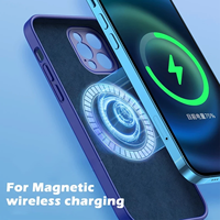 Coque Téléphone Magnétique pour iPhone 17 16 15 14 13 12 11 Pro Max Plus, Étui en Silicone Souple TPU
