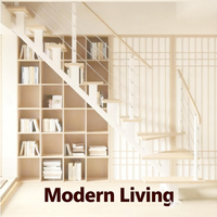 Escalier droit moderne pour l'intérieur, idéal pour optimiser l'espace sous les escaliers dans les appartements loft et les maisons duplex.