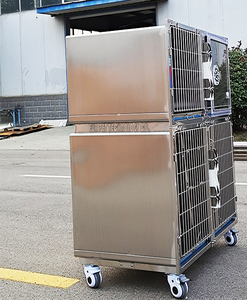 Jaula para Mascotas EURVET de 4 Puertas, Acero Inoxidable 304, para Hospital <span class=keywords><strong>Veterinario</strong></span>, Guardería, Aislamiento para Inyecciones/Infusiones - Product Image 6
