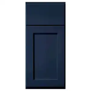 热卖现代设计木制白色内部底漆模制安装Mdf厨房柜门