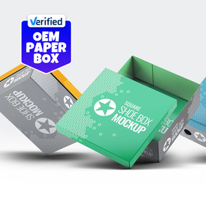 Boîtes à chaussures de couleur personnalisée, papier carton avec logo OEM, solution d'emballage parfaite pour les chaussures - Product Image 1