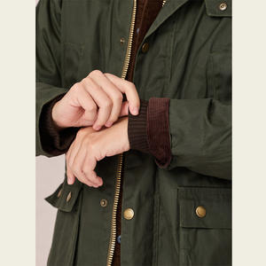 Мужская куртка с вельветовым воротником в американском стиле - Product Image 4