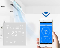Unité de ventilation à bobine tissée Zigbee HY607AC avec affichage en temps réel de la température intérieure et prise en charge du thermostat de refroidissement et de chauffage