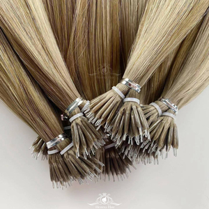 Alta calidad Remy doble dibujado queratina Bond Flat <span class=keywords><strong>U</strong></span> I Tip Factory Straight Loose Deep Wave Color teñido extensiones de cabello humano - Product Image 3