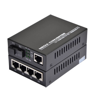 Sợi Quang Phương tiện truyền thông chuyển đổi 1sc 4rj45 FTTH 4 cổng RJ45 <span class=keywords><strong>Ethernet</strong></span> thu phát sợi quang 100m Mini phương tiện truyền thông chuyển đổi - Product Image 4