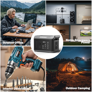 Station d'alimentation portable SHARMEAL 200W, système de stockage d'énergie tout-en-un, générateur solaire, batterie Lifepo4 45000mAh - Product Image 3