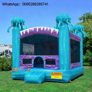 Castillo Inflable Amarillo de PVC de Grado Comercial para Exteriores, Mini Castillo Inflable Amarillo para Diversión - Product Image 4