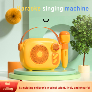 Mini machine de karaoké, machine de karaoké familiale portable professionnelle, microphone sans fil, haut-parleur avec micro, chansons - Product Image 2