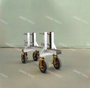 SANDE Venta Carro de instalación de aluminio de 4 ruedas Condición Taller de piedra Losa de granito Encimera Carro móvil - Product Image 3