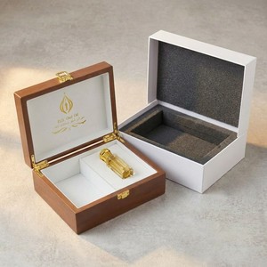 Caja de Perfume de Madera de Lujo Landy, Caja de Embalaje para Aceite Esencial <span class=keywords><strong>y</strong></span> Aceite de Oud con Logotipo Personalizado, Caja de Regalo con Forro de Terciopelo, Embalaje al por Mayor - Product Image 6