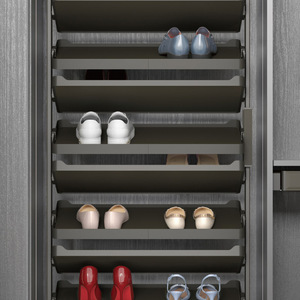 Cooper Lanca Rotating <b>Shoe</b> Rack 360 Degree Aluminum Alloy Modern Design Freestanding <b>Storage</b> Cabinet for Wardrobe Home Use - Product Image 2