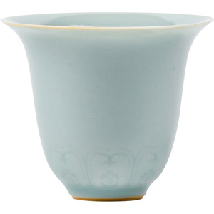 Guanlan Ru Kiln Small <b>Teacup</b> Sky Blue Porcelain Tasting Cup Individual Master Cup Ceramic Tea Bowl Household Use - Product Image 5