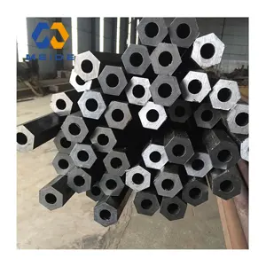 Alliage de carbone étiré à froid noir ASTM OD 10.3mm 830mm tube en acier de forme sans couture octogonal hexagonal ovale