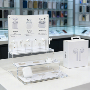 Étagère de présentation Organiseur acrylique multi-niveaux pour écouteurs Bluetooth et accessoires dans les magasins d'<span class=keywords><strong>électronique</strong></span> grand public - Product Image 2