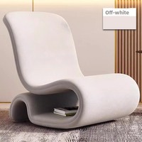 Fauteuil simple de style italien, moderne et minimaliste, en métal, pour salon, balcon, forme unique, luxe léger, design hôtelier