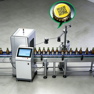 Ligne d'emballage de bière : Machine d'étiquetage automatique + Inspection visuelle + Traceabilité (Correlation 3 codes bouchon de bouteille/carton/palette) - Product Image 4