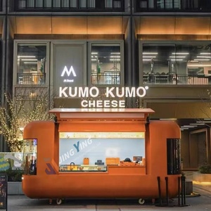 Petite remorque pour pizzas et glaces avec équipement de cuisine complet Camion à café mobile et chariot à croustilles Accessoires pour snacks - Product Image 6