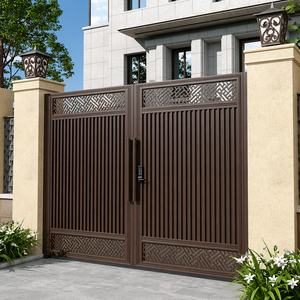 Cancello da cortile in lega di alluminio dal design postmoderno per ville e agriturismi - Product Image 4