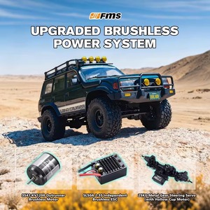รถบังคับวิทยุ Fms Fcx10 ขนาด 1/10 รุ่น Brushless Rc Crawler Land Cruiser Lc80 Ovr Edition ระบบขับเคลื่อน 2 สปีด 4 ล้อ พร้อมยาง Kc ไฟ Kc รุ่น Rtr - Product Image 2