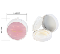 Fard à joues compact portable 4,5 g dans une jolie petite boîte en plastique ABS, avec un porte-clés pratique, emballage nomade, design élégant