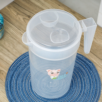 Offre Spéciale 3L plastique transparent grande capacité jus pot couvercle Pot boisson glace thé eau pichet boisson pichet maison et cuisine personnalisé