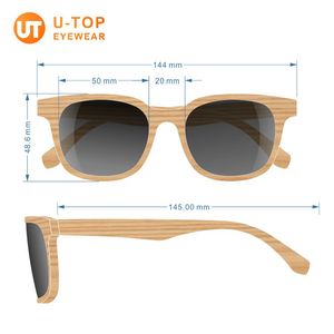 Lunettes <span class=keywords><strong>de</strong></span> soleil polarisées en bois et bambou pour femmes, hommes et enfants, avec monture en bois, imprimées, logo personnalisé, avec étui et boîte – Collection <span class=keywords><strong>2021</strong></span> - Product Image 6