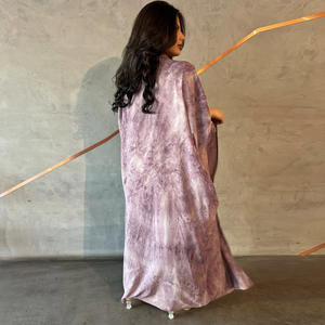 <span class=keywords><strong>M</strong></span>-147 فساتين نسائية محتشمة عصرية لعام 2025 مطبوعة بالنقش مع حجابات وعبايات - Product Image 4