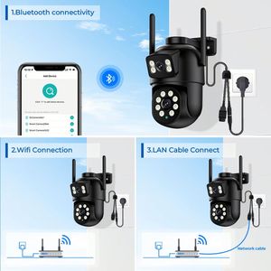 กล้อง IP 1.0 ล้านพิกเซล 720P กล้องทรงกระบอก 4 ล้านพิกเซล เลนส์ 2.8 มม. รองรับเครือข่าย 4G สำหรับการจราจร 100 <span class=keywords><strong>NTR</strong></span> IR 5 พิน กล้องมินิแบบมีสาย มุมมองหลายทิศทาง มุมกว้าง - Product Image 5