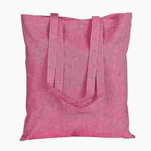 Sac en toile de coton recyclé réutilisable multicolore avec longue poignée, idéal pour le shopping, l'école, le travail, les voyages et la gym - Vente flash - Product Image 2