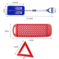 Kit de débosselage de voiture, système d'aide amovible, pour le démontage de la neige, sangles de pneus antidérapants, équipement de survie en hiver, Camping