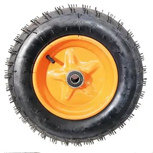 Rubber Wheel Inflatable Wheelbarrow 3.50-8 Rubber Nylon Durable