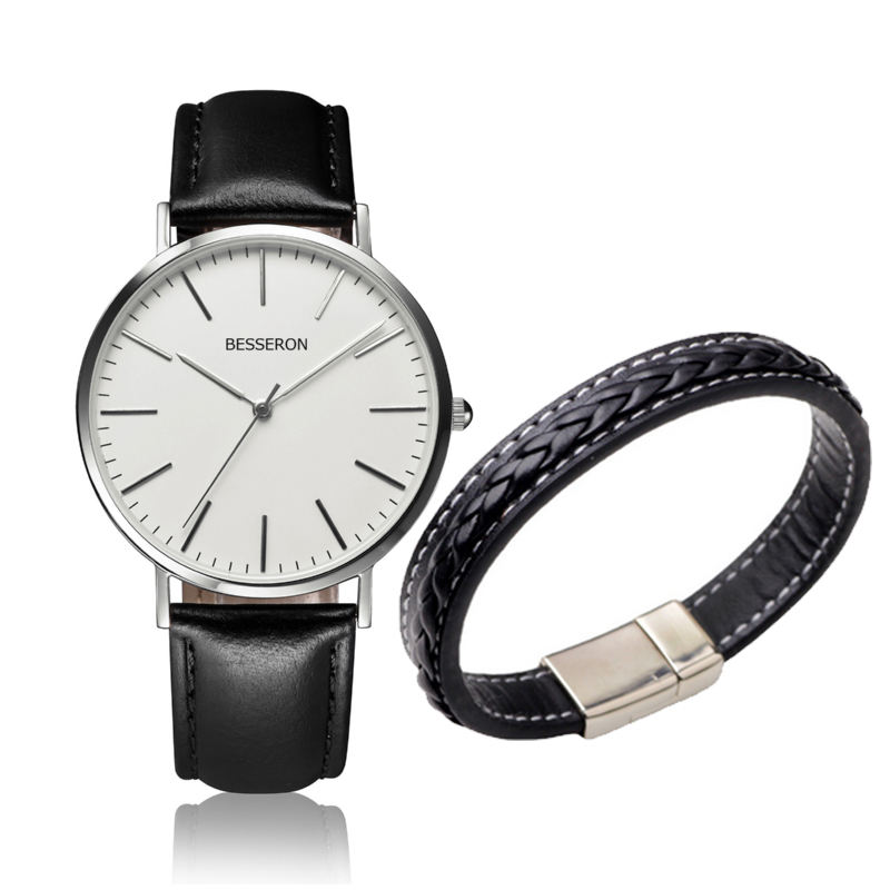 White dial watch