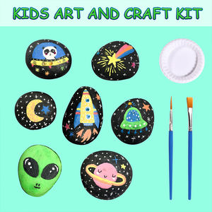 Artes y Manualidades al Aire Libre, Pintura que Brilla en la Oscuridad, Kit de Pintura de Piedras y Rocas con 8 Pinturas Acrílicas para Niños de 4, 5, 6, 7, 8, 9, 10 y 11 Años - Product Image 5