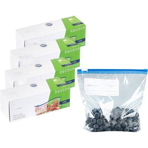 <b>Zip</b> <b>Lock</b> Freezer <b>Bags</b> Security Feature Salad Storage Zipper <b>Bags</b> Wholesale Plastic Food Sandwich LDPE Transparent - Product Image 1