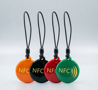 Porte-clés NFC en époxy durable résistant aux rayures, étiquette RFID réinscriptible pour l'accès aux ascenseurs