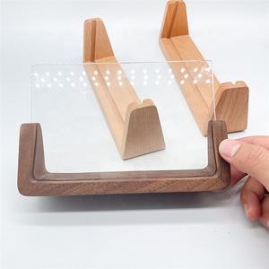 حامل صور خشبي بالجملة، حامل إطار صور خشبي صلب على شكل حرف U مخصص، قاعدة حامل بلوح أكريليك - Product Image 3