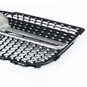 Grille de pare-chocs avant GLK260 300 350 facile à installer, style étoile ABS noir/chrome pour GLK X204 2013-2015 - Product Image 6