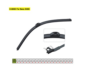 Spazzola <span class=keywords><strong>Tergicristallo</strong></span> Piatta K-905D <span class=keywords><strong>Aerotwin</strong></span> per Mercedes Benz S350 TARGA TOUAREG e Altre Auto, da 14 a 30 Pollici, Senza Telaio - Product Image 5